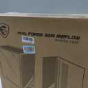 MSI MAG Forge 321R Airflow - Premium Mid-Tower Gaming PC Case - Tempered Glass Side Panel - ARGB 120mm Fans - Liquid Cooling Support up to 360mm Radiator - Vented Front Panel