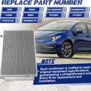 Air Conditioning A/C Condenser Compatible with Toyota Corolla Matrix 2003-2004 L4 1.8L # 3085, 7013085, 4770563, TO3030184, 8845002170