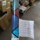 Colorful Mosaic Stained Glass Window Film Static Cling Privacy Window Sticker No Glue Decorative Glass Panel Cover for Home Entryway Studio Kitchen Doors 17.7x39.3 inch