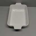 MALACASA 4.4 QT Baking Dish, 9x13 Large Casserole Dish for Oven, Ceramic Baking Pan, Rectangular Lasagna Pan Deep with Handles for Baking, Durable Microwave Oven Safe, Wedding Gift,White, Series BAKE-BAKE