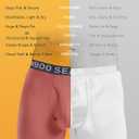 Men's Ultra Soft Boxer Briefs No Ride Up Underwear with 3D Pouch-High Elasticity&Breathable for All-Day Comfort (Medium, Black)
