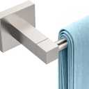 RUACQ Brushed Nickel Towel Bar 24 inch, 304 Stainless Steel Towel Racks for Bathroom Wall Mounted, Heavy Duty Bath Towel Rod with Square Base(Brushed Nickel)