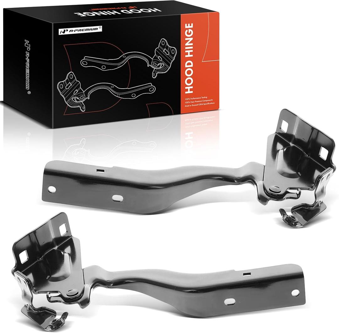 A-Premium Driver and Passenger Hood Hinges Compatible with Nissan Sentra 2013-2019, Sedan, Set of 2 Front Left and Right Side Hood Hinges