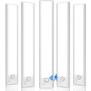 VerRon 5-Pack Under Cabinet Lighting, Upgraded 2200mAh Rechargeable Under Cabinet Lights Wireless, LED Motion Sensor Light Indoor Closet Lights Under-Counter Light Fixtures for Kitchen, Hallway, 10in