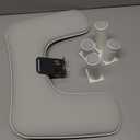 JODSONE Gray U-Shaped Arm Rest for Nails Tech with Rotating Built-In Phone Holder and Adjustable Nail Arm Rest Detachable Manicure Hand Rest for Salon Design