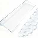 Ergonomic Cloud Gel Wrist Rest&Computer Keyboard Stand, Massage Wrist Rest Support for Keyboard Set, Easy Typing Working Acrylic Clear Stand for Office Home