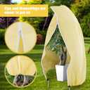 2 Pack Plant Covers Freeze Protection 47.2''70.8'' Upgraded Large Frost Cloth Plant Freeze Protection with Zipper and Drawstring Plant Covers for Frosts Reusable Frost Cloths for Valuable Plants