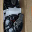 EVER ADVANCED Folding Push Wagon with Brakes, Portable Shopping Cart, Collapsible Wagon Cart with All-Terrain Big Wheels for Camping, Beach, Sports (Black)