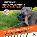 Monster K9 Ultra Durable Dog Ball - Tough, Heavy Duty Dog Toy for Aggressive Chewers - Safe Non-Toxic Natural Rubber - Chew, Tug & Fetch - Med/Large Breed, 5.5