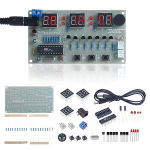 MiOYOOW 6-Digit Clock Soldering Practice Kit, DIY PCB Digital Alarm Clock Soldering Project Beginners Electronic Learning Kits for College High School Education