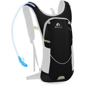 Hydration Backpack with 2L Bladder  Durable Lightweight Water Pack for Running, Hiking, Biking  Fits Men, Women, Youth (Black)