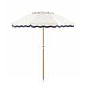 DEER LAND 6FT Patio Beach Umbrella for Outdoor, UPF 50+ Sun Shade for Patio, Backyard, Garden, Pool and Beach, Tilt Adjustable, Portable, Harbour White