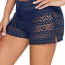 WILLBOND Women Swimsuit Shorts Tankini Swim Briefs Plus Size Bottom Boardshort Summer Swimwear Beach Trunks for Girls (Blue, S)