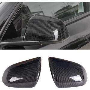 Real Carbon Fiber Mirror Cover Cap Trim Compatible with Tesla Model Y 2020-2024 Side Rearview Mirror Cover Replacement Tesla Model Y Accessories