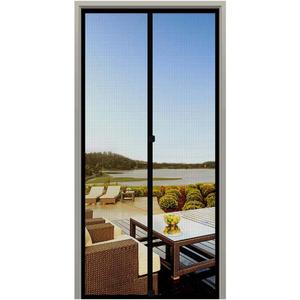 Magnetic Screen Full Frame Loop Sewn Full Sizes Instant Screen Door, Add-On Magnets and Weight Bars Net Screen Door(Fits Doors Up to 30"x82")