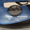 Hamilton Beach 2-in-1 Steam Iron for Clothes and Garment Steamer with 5 Temperature Settings, Nonstick Soleplate, 1200 Watts, 8’ Cord, Black & Blue (14525F)