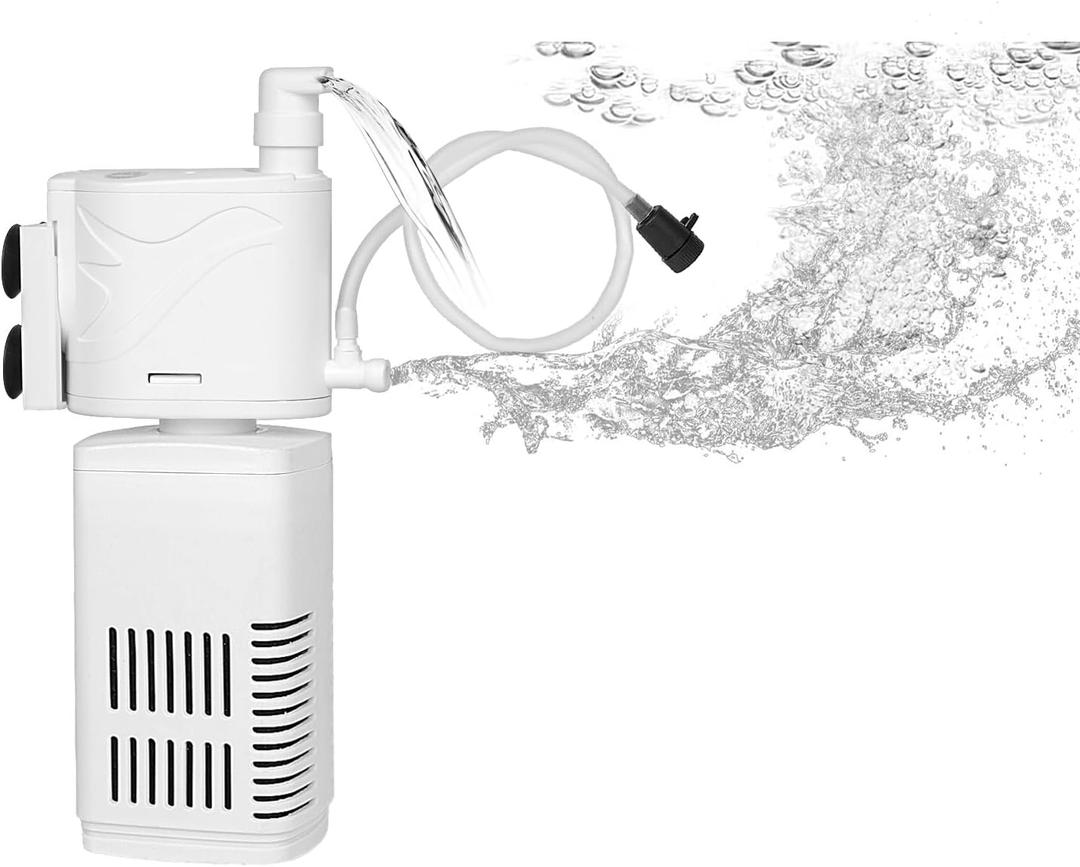 The Fish Tank Filter is Suitable for 40-80 Gallon Aquariums, Filtering/oxygenating/Water Circulation. Built-in Biochemical Filter Cotton