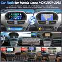 Naifay 8Core Android12 Car Stereo for Honda Acura MDX 2007-2013, 9 Inch Touch Screen for Acura MDX Radio with CarPlay/Android Auto/Bluetooth/WiFi/FM/GPS/SWC/Canbus+MIC