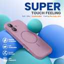 Miracase Magnetic for iPhone 17 Case, Compatible with MagSafe, Integrated Silicone Camera Control Cover, 3.0mm Thicken Shockproof Drop Protection Phone Case for 17,Blackcurrant