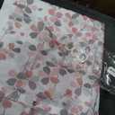 Grey Pink Floral Shower Curtain 72Wx72H Inches Dusty Rose Cherry Blossom Blooming Weeping Flowers Spring Bathroom Home Decor Cloth Fabric Waterproof Polyester Bathroom Set with Hooks