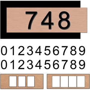 Address Sign for OutsideTwo Sets of Numbers (0-9),House Number PlaqueNumber for Address Plate,Street Number Signs for House/Mailbox/Apartment/Office/ Hotel/Classroom Housewarming Gift for New Home (ROSE GOLD)