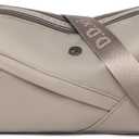 Eslcorri Lightweight Nylon Crossbody Bag for Women, 3 Pocket Casual Shoulder Purse with Adjustable Strap for Travel Daily Use | Well-organized, Neutral, Compact yet spacious, Secure-zippered, Go-to everyday