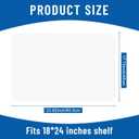 Frienda Set of 10 Wire Shelf Liner 18 x 24 Inch Heavy Duty Waterproof Shelf Liners for Wire Shelving, Non Adhesive Plastic Mat for Metal Rack Kitchen Shelves, Shoe Rack(Clear)