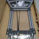 Teprovo Folding Hand Truck Dolly Cart,340LB Capacity Portable Aluminum Dolly Cart with Telescoping Handle and 7 Inch Rubber Wheels for Moving,Shopping,Travel,Office Use