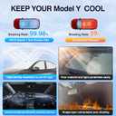 Sunsdrew 8PC Window Shades for Tesla Model Y 2020-2025,Full Windshield Side Window Shades Cover for Model Y Accessories,Privacy&Cooling for Camping,Travel,Heat&UV Blocking