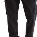 Aeropostale Mens Aero Cargo Jogger Pant (Small, Dark Black)