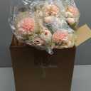 Tigeen 12 Pcs Peonies Artificial Flowers Faux Roses Silk Flowers Hydrangea Artificial Bouquet for Wedding Table Centerpiece Floral Vase Home Office Bridal Decor (Pink)
