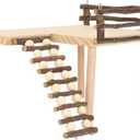 Hamster Platform, Wooden Reptile Bridge, Hamster Enrichment Toys for Guinea Pigs, Chinchilla, Gerbils, Squirrels, Reptiles and Other Small Pets