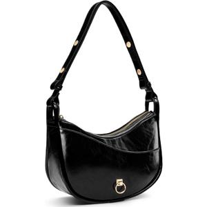 molshine Genuine Leather Shoulder Handbag, Designed Crescent Handbag, Armpit Bag Crossbody Bag for Women Lady Model DLK0031A