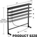 Adjustable Height Narrow Sofa Table with Built-in Power Outlets, 39" Long Console Table Behind Couch Table with Charging Station Skinny Entryway Table for Living Room & Hallway (Black)