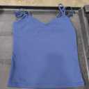 PINKMSTYLE Women Sexy V Neck Tank Top Sleeveless Double Lined Slim Fit Summer Double Spaghetti Strap Cami Going Out Tops XS