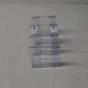 YAGELI Clear Acrylic Purse/Handbag Organizer - 3 Sections Divider for Closet Storage - Sturdy Organizer Rack for Purses, Handbags, and Clutches(2Pack-3Sections)