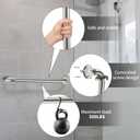ZUEXT 2 Pack 24 Inch Brushed Nickel Stainless Steel Bath Shower Grab Bar