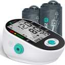 Blood Pressure Monitor, Bp Monitor with 2 Cuffs, The Universal and Extra Large Cuff(22-44cm&38-55cm) - 2 x 99 Sets of Memory for Home Use