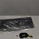 Wireless Keyboard and Mouse Combo, Full-Sized 2.4GHz Wireless Keyboard with Comfortable Palm Rest and Optical Wireless Mouse for Windows, Mac OS PC/Desktops/Computer/Laptops (Black)