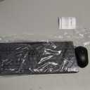 Wireless Keyboard and Mouse Combo, Lovaky 2.4G Full-Sized Ergonomic Keyboard Mouse, 3 DPI Adjustable Cordless USB Keyboard and Mouse, Quiet Click for Computer/Laptop/Windows/Mac (1 Pack, Black)