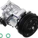 Air Conditioning Compressor & A/C Clutch for Dodge Ram 1500 1996-2002, for Ram 2500 & Ram 3500 1994-1996, for Durango 1998-2001, Dakota 1996-2001, for Ramcharger 99-01 3.9L 5.2L 5.9L 8.0L, CO 4785C
