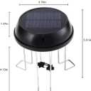 Bird Bath Solar Swing Device, Stainless Steel Bird Bath Bubble Device, Suitable for Garden Ponds, Pool Scenery, Oxygen and Water Enhancers