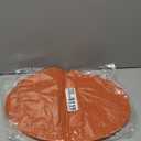 Placemats,Red-A Imitation Bamboo Oval Woven Vinyl Heat Resistant Placemats Washable Table Mats for Kitchen Table Set of 6,Orange