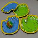 Dolanus Toss and Catch Games - Throw Catch Velcro Ball Set with 4 Paddle, 4 Balls, Toys for Kids Outdoor Outside Pool Sand Beach Activities, Birthday Gifts for Ages 3 4 5 6 8 12 Year Old Boys Girls