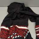 AmélieBoutik Women Fair Isle Lace Up Pullover Hooded Sweatshirt Small