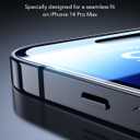 ESR 3 Pack 9H+ Glass for iPhone 14 Pro Max Screen Protector, [Military Grade Shatterproof & Longest Durable] Armorite Full Coverage Tempered Glass with UltraFit Tray