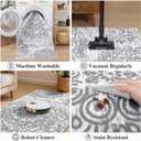 HEBE Hallway Runner Rug 3'x14', Washable Non Slip Kitchen Rug Runner