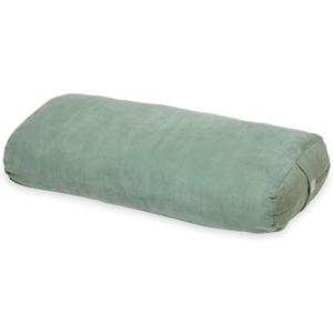 Gaiam Yoga Bolster - Long, Rectangular Meditation Pillow - Supportive Cushion for Restorative Yoga and Sitting on the Floor - Built-In Carrying Handle - Machine Washable Cover' (Sage)