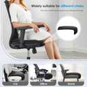 FLORICH Car Seat Extender Leg Extender Support Cushion for Driver Seats Office Chair, Leather Carseat Leg Support for Long Drivers Universal Car Seat Cushion Legs Rest Pads-Light Black