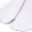 GUUNIEE No Show Socks Womens 4 or 6 Pairs Black Invisible Liner Non Slip Low Cut Socks Thin Short Ladies (White)